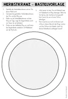 Vorschau - Mal- und Bastelvorlagen - Herbst Basteln – Bastelvorlagen, Bastelprojekt, Herbstdeko, Klassendeko, Kunstunterricht, Herbstkranz, Malvorlagen, kreative Gestaltung | Bastelanleitung, Klasse 1, 2, 3, 4, Grundschule - Seite 2
