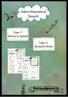 Vorschau - Präsentationen/Tafelbilder - Super Verbs Spanisch und Deutsch - Deckblatt