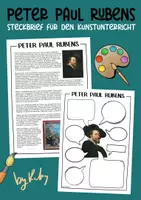 Vorschau - Arbeitsblätter - Peter Paul Rubens - Künstler Steckbrief für den Kunstunterricht - Deckblatt