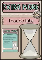 Vorschau - Arbeitsblätter - EXTRA WORK - Too late - Deckblatt
