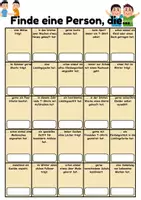 Vorschau - Arbeitsblätter - Mitschüler Bingo Kleidung/Klamotten - DaZ/DaF, Deutsch (Klassenspiel) - Seite 1