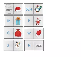 Vorschau - Fördermaterial/Inklusion - Anlaut-, Wort- und Satz-Domino "Weihnachten" - Seite 3