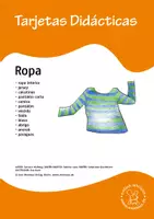 Vorschau - Bildkarten - Bildkarten Spanisch: ropa 1 - Deckblatt