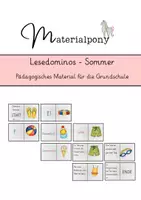 Vorschau - Spiele - Anlaut-, Wort- und Satz-Domino "Sommer" - Deckblatt