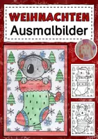 Vorschau - Mal- und Bastelvorlagen - Weihnachten - Ausmalbilder - Deckblatt