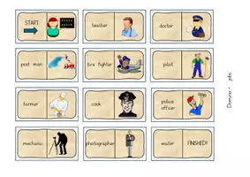 Vorschau - Stationenlernen - Materialpaket Wort-Bild-Dominos engl/deutsch - Seite 1