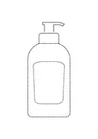 Vorschau - Arbeitsblätter - Prickelbilder / Fensterbilder Thema Körperpflege/Hygiene - Grundschule - Bastelvorlagen - Seite 1