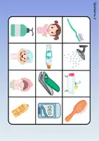 Vorschau - Arbeitsblätter - Wortschatz Bingo - Körperpflege/Hygiene (Klasse 1 und 2) - Seite 2