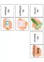 Vorschau - Arbeitsblätter - Körperpflege/Hygiene Domino DaZ/DaF, Deutsch (Grundschule) - Fremdwörter - Seite 3