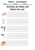 Vorschau - Arbeitsblätter - GRATIS - Diktat Thema Körperpflege/Hygiene - DaZ/DaF, Deutsch (Klasse 1 bis 4) - Seite 2