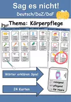 Vorschau - Arbeitsblätter - Sag es nicht Körperpflege/Hygiene - DaZ/DaF, Deutsch (Spiel) - Deckblatt