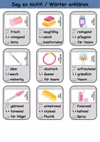 Vorschau - Arbeitsblätter - Sag es nicht Körperpflege/Hygiene - DaZ/DaF, Deutsch (Spiel) - Seite 1