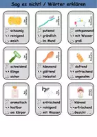 Vorschau - Arbeitsblätter - Sag es nicht Körperpflege/Hygiene - DaZ/DaF, Deutsch (Spiel) - Seite 2