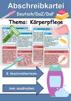 Vorschau - Unterrichtsreihen - Materialpaket Schreiben und Sprache Thema Körperpflege/Hygiene - DaZ/DaF, Deutsch - Seite 1