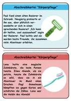 Vorschau - Unterrichtsreihen - Abschreibkartei Thema Körperpflege/Hygiene - DaZ/DaF, Deutsch (schreiben) - Seite 3