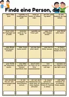Vorschau - Arbeitsblätter - Mitschüler Bingo Körperpflege/Hygiene - DaZ/DaF, Deutsch (Klassenspiel) - Seite 1