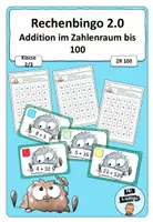Vorschau - Spiele - Rechenbingo 2.0 - Addition im ZR 100 - Deckblatt