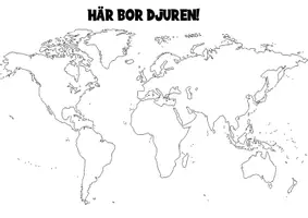 förhandsvisning - 7 världsdelar och dess djur - Memoryspel - sida 2