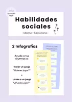 Vista previa - Refuerzo / NEE / Materiales de apoyo - Habilidades sociales: Iniciar y unirse a un juego - Portada