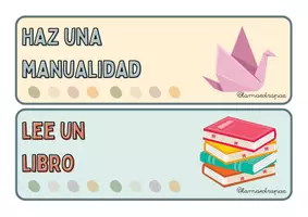 Vista previa - Unidades / Secuencias / Situaciones de Aprendizaje - Tarjetas Educativas de Actividades para cuando los alumnos terminan - página 1