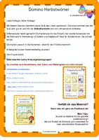 Vorschau - Stationenlernen - DaZ Domino Wortschatz Herbst - Seite 1