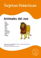 Vorschau - Bildkarten - Bildkarten Spanisch: animales del zoo - Deckblatt