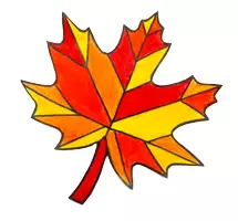 Vorschau - Mal- und Bastelvorlagen - Kunst im Herbst: Bunte Herbstblätter für das Fenster mit dem Öl-Trick - Seite 1