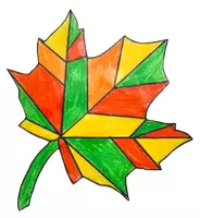 Vorschau - Mal- und Bastelvorlagen - Kunst im Herbst: Bunte Herbstblätter für das Fenster mit dem Öl-Trick - Seite 2