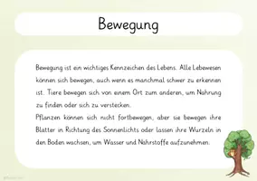 Vorschau - Bildkarten - Die Kennzeichen des Lebens - der Lebewesen: Infokartei - Seite 1