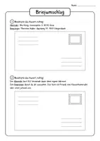 Vorschau - Arbeitsblätter - Brief 📩📬 - Kuvert, persönlicher & förmlicher Brief inkl. Abschlussrätsel - Seite 2