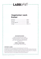 Vorschau - Mal- und Bastelvorlagen - Vogelschar nach Escher - Parkettierung - Seite 2
