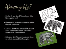 Vorschau - Stundenentwürfe - Kunstprojekt „Zentangle Tiere“ – Muster zeichnen mit Tiermotiven - Seite 3
