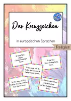 Vorschau - Poster - Das Kreuzzeichen in europäischen Sprachen - Poster - Deckblatt