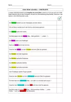 Vorschau - Arbeitsblätter - Einen Brief schreiben - CHECKLISTE - Seite 1