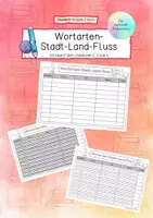 Vorschau - Spiele - Wortarten-Stadt-Land-Fluss - Deckblatt
