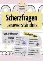 Vorschau - Fördermaterial/Inklusion - Leseverständnis fördern mit Scherzfragen - Klasse 2 / 3 - Deckblatt