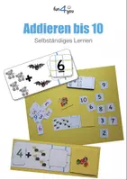 Vorschau - Spiele - Addition bis 10 - Lernspiel mit Selbstkontrolle - Deckblatt
