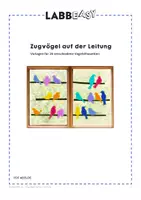Vorschau - Mal- und Bastelvorlagen - Zugvögel auf der Leitung - Herbst und Frühjahr - Seite 1