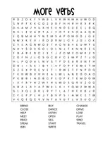 Vorschau - Arbeitsblätter - Word Search - Verbs ESL/EFL/Englisch - Seite 3