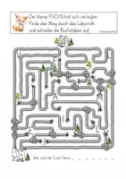 Vorschau - Arbeitsblätter - Bilderbuchprojekt am Beispiel von "Pino und Lela und der kleine Fuchs" von Günther Jakobs - Seite 1