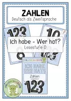 Vorschau - Spiele - ZAHLEN "Ich habe - Wer hat?" - Deckblatt