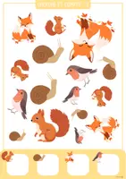 Aperçu - Apprentissages en autonomie - Automne - Cherche et compte 🍁🍃🐌 - Page 2