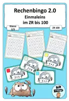 Vorschau - Arbeitsblätter - Rechenbingo 2.0 - Einmaleins im ZR bis 100 - Deckblatt