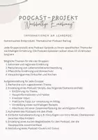 Vorschau - Arbeitsblätter - Podcast Projekt: Nachhaltige Ernährung - Seite 1
