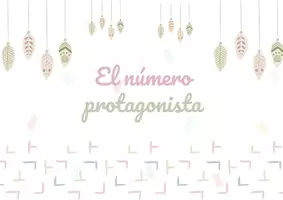 Vista previa - Decoración del aula - ASAMBLEA - NÚMERO PROTAGONISTA - BOHO - página 1