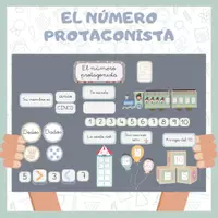 Vista previa - Decoración del aula - ASAMBLEA - NÚMERO PROTAGONISTA - BOHO - Portada