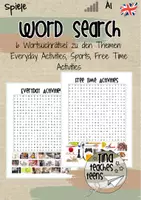 Vorschau - Arbeitsblätter - Word Search - Daily Routine and Hobbies ESL/EFL/Englisch - Deckblatt