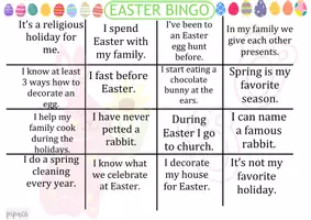 Vista previa - Juegos / Gamificación - Easter Bingo - Fun ESL Classroom Game - página 1