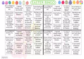 Vista previa - Juegos / Gamificación - Easter Bingo - Fun ESL Classroom Game - página 2