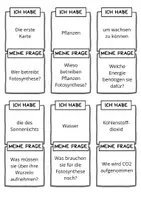Vorschau - Quiz - Kettenquiz zur Fotosynthese (Ich habe - Wer hat?) - Seite 2